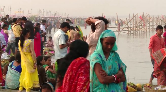 patna chhat puja on ganga river