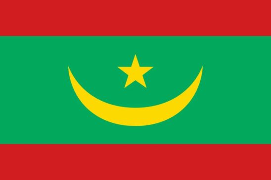 The Flag of Mauritania