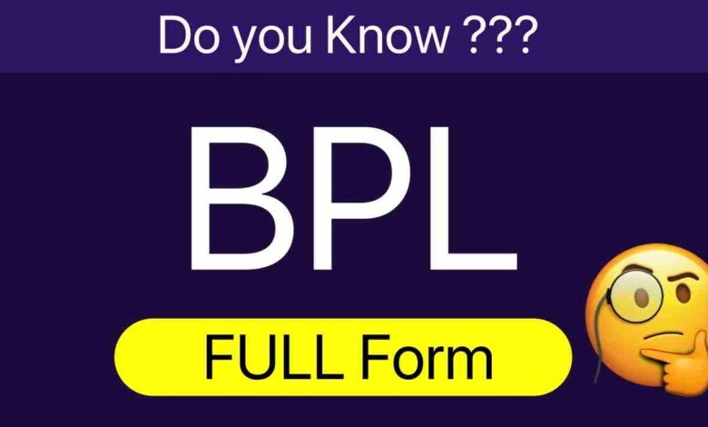 Full Form of BPL