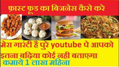 fast food business hindi